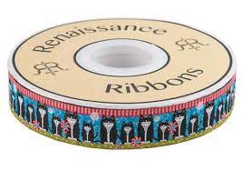 Black Cats on Blue Ribbon