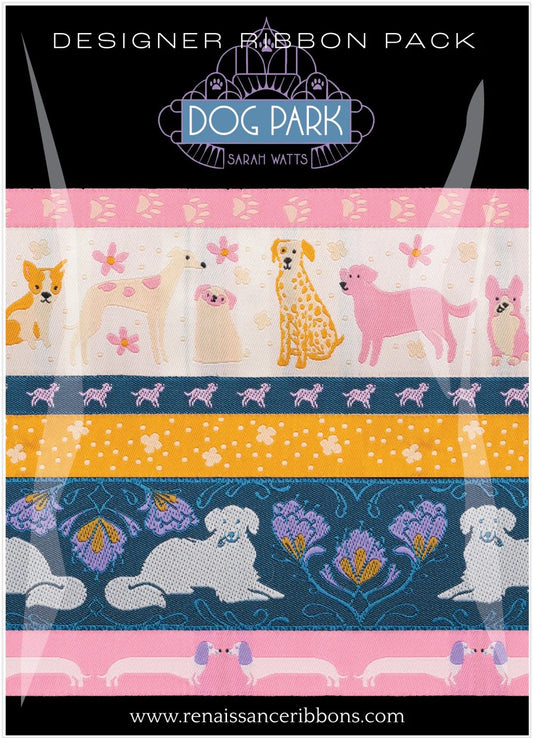 SARAH WATTS - DOG PARK - DESIGNER PACK - 6 RIBBONS