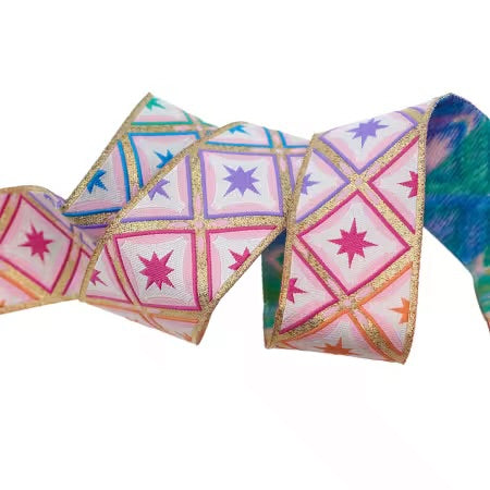 Ribbon | Stargazer in Metallic Mint 1-1 |2in by the yard # TK-112-38MM-01
