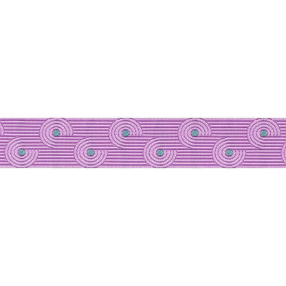 Ribbon | FIDDLEHEAD IN CARNATION - 7 |8" WIDTH - MYTHICAL BY STACY PETERSON - ONE YARD