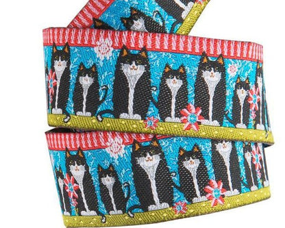 Black Cats on Blue Ribbon