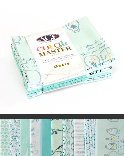 AGF Color Master fat quarter bundle (10)-Fresh water edition