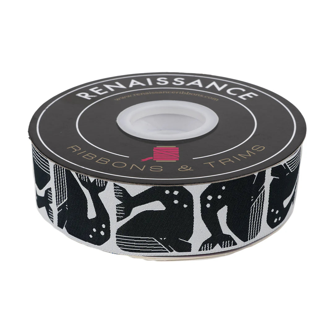 Grumpy Whale Black Ribbon