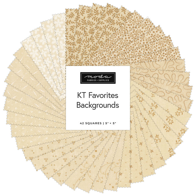 Moda  | KT Favorites Backgrounds  | Kansas Troubles Quilters  | 5" Charm Pack