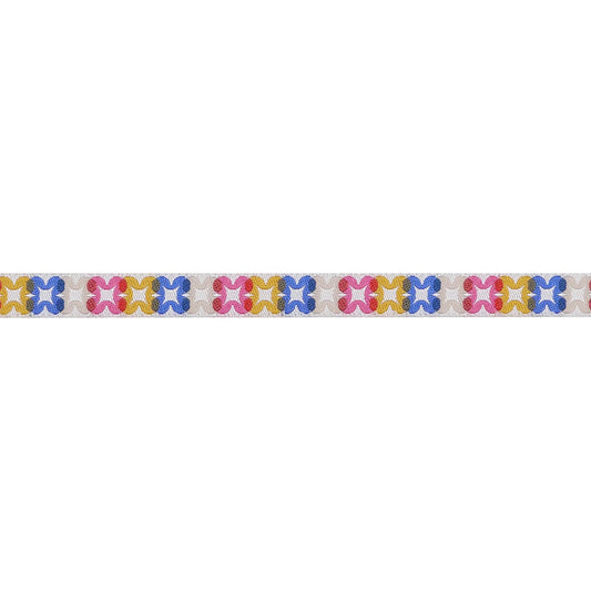 Flower Plaid in Blue Ribbon